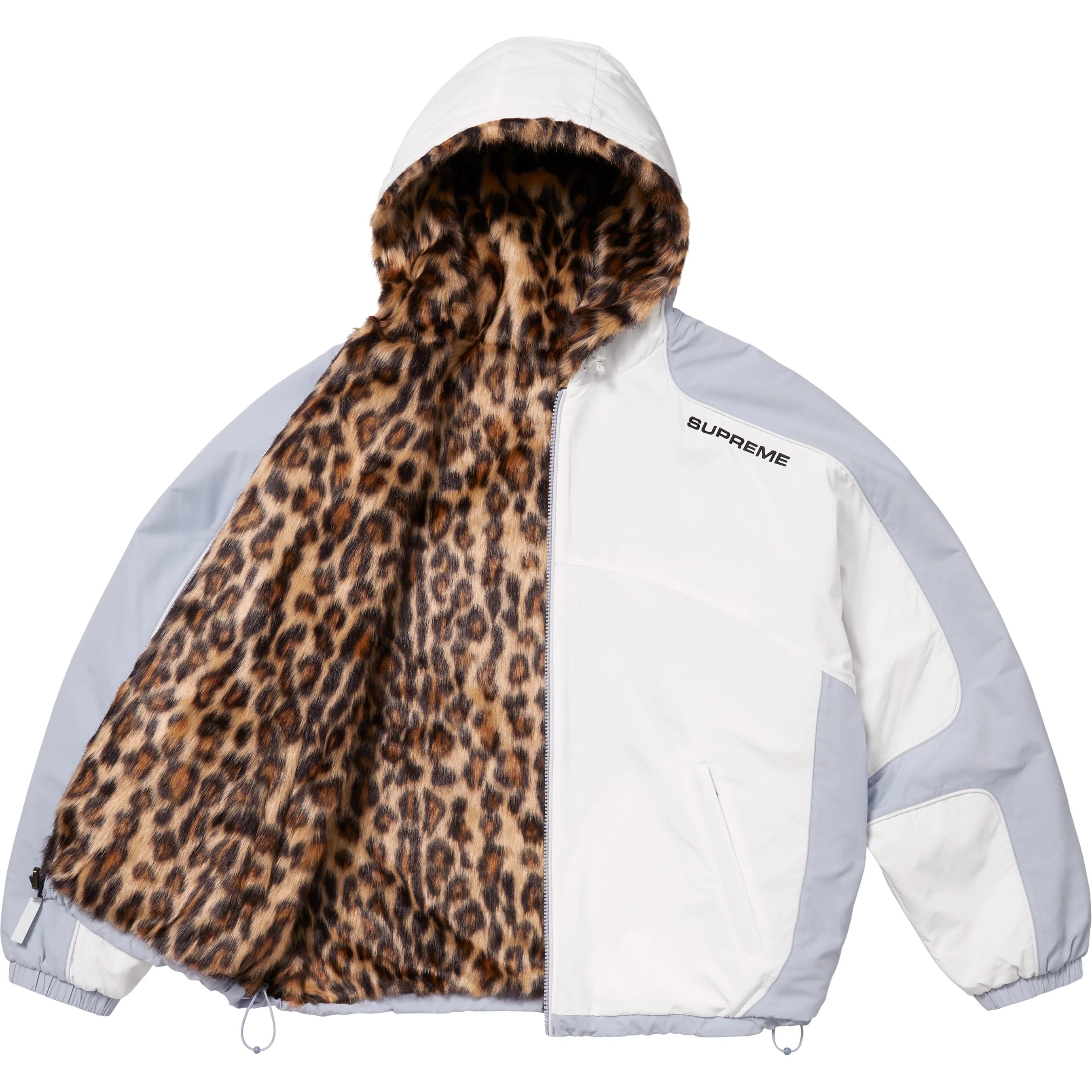Faux Fur Reversible Hooded Track Jacket view 10